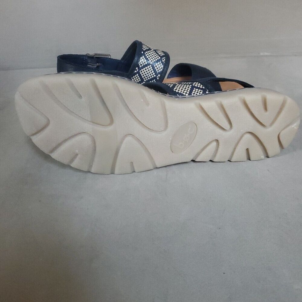 BOC Jorunn Navy Blue Strappy Fabric Upper Slingback Sandals Size 9M - Picture 8 of 12